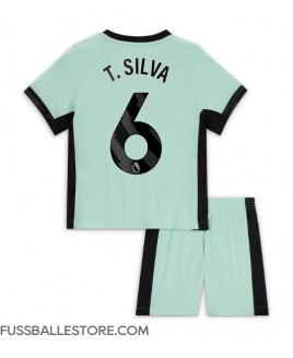 Günstige Chelsea Thiago Silva #6 3rd trikot Kinder 2023-24 Kurzarm (+ Kurze Hosen)
